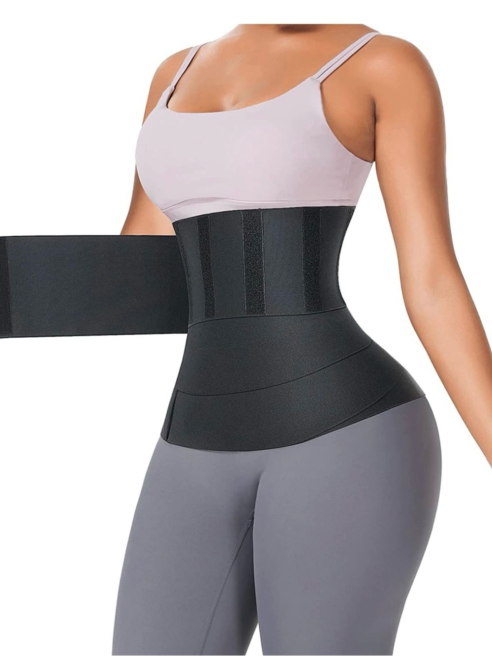 High-Compression Black Waist Trainer Belt for Women